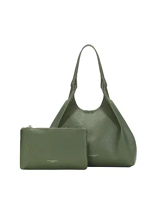 GIANNI CHIARINI | Ledertasche - Hobo Bag DUA | olive